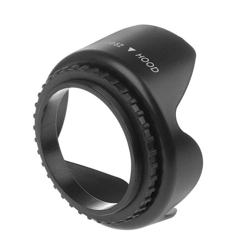 Camera Lens Hood 52mm Lens Hood Bayonet petal Reversible Lens hood For Nikon Canon Sony DSLR Lens