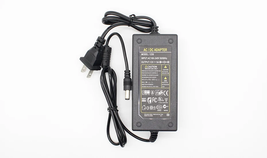 1 Stück DC 12V5A Neuer AC 100V-240V 60W Konverter Netzadapter 12V 5A 2,1mm-2,5mm*5,0mm DC-Stecker Netzteiladapter – Detail 2