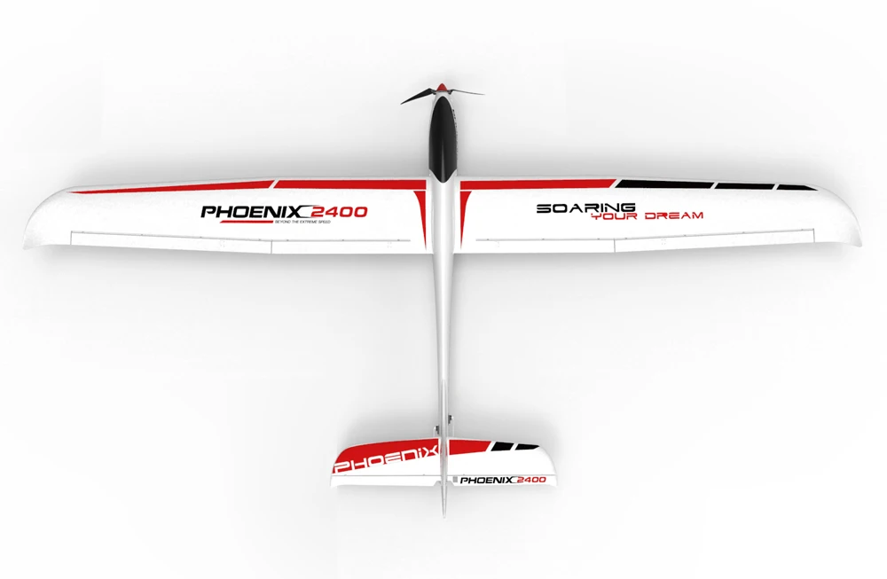 TW759-3 75903 Volantex rc Phoenix 2400 2400mm Wingspan EPO RC Airplane Glider Plane Model have PNP Version or KIT Version