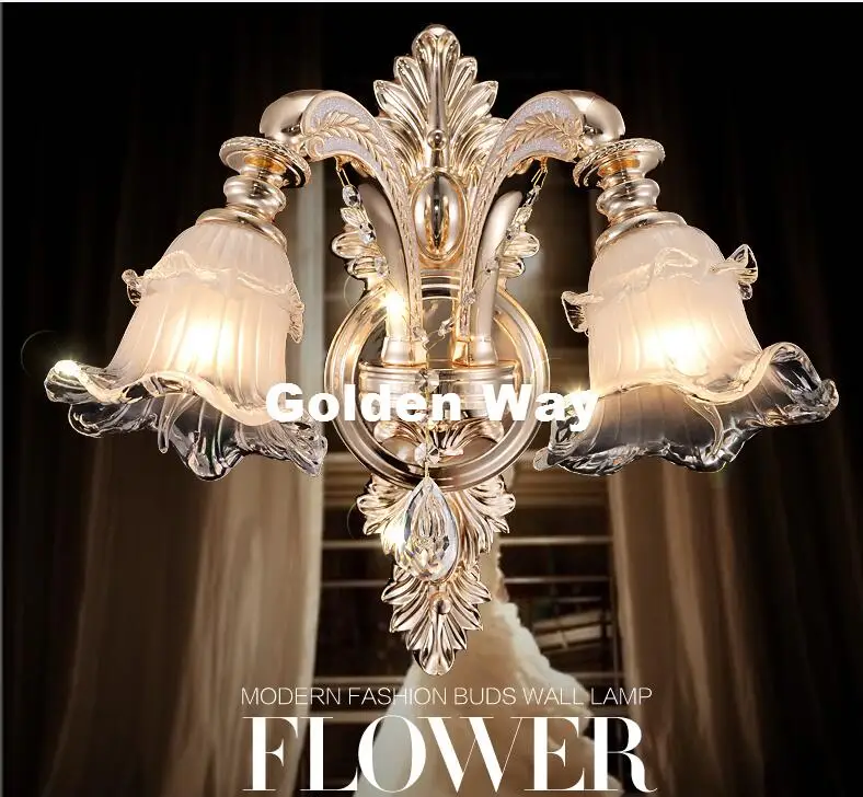 

European Luxury Modern Wall Lamp Decoration Wall Sconce Interior Wall Lights Decorative E14 AC Wall Sconces For Bedroom Lighting