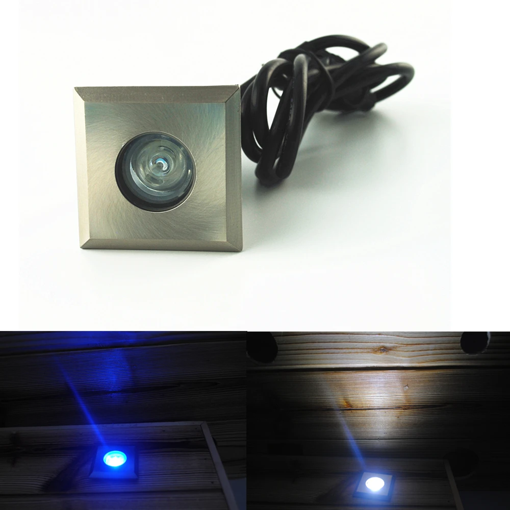 10pcs/Set Squared Shape Aluminum LED Park Light in Floor/Deck(Includes Power Supply/Connect cable/controller)