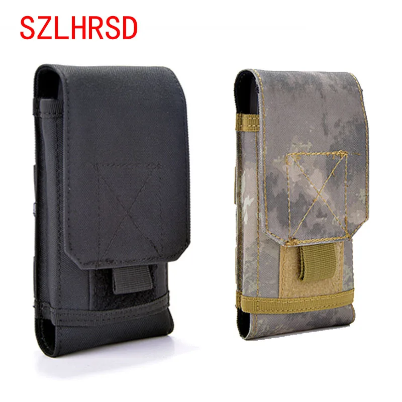 SZLHRSD Outdoor Phone Case For Asus ZenFone 5Q ZC600KL Universal Military Tactical Holster Belt Bag Waist For Huawei P20 Pro