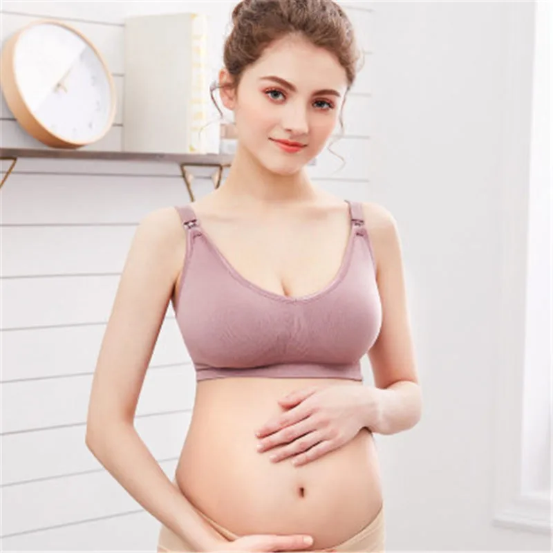 Push Up Feeding Underwear Pregnancy Clothes for Nursing Women's Bras Maternity Clothings 5 Colors Nursing Bra for Sleeping