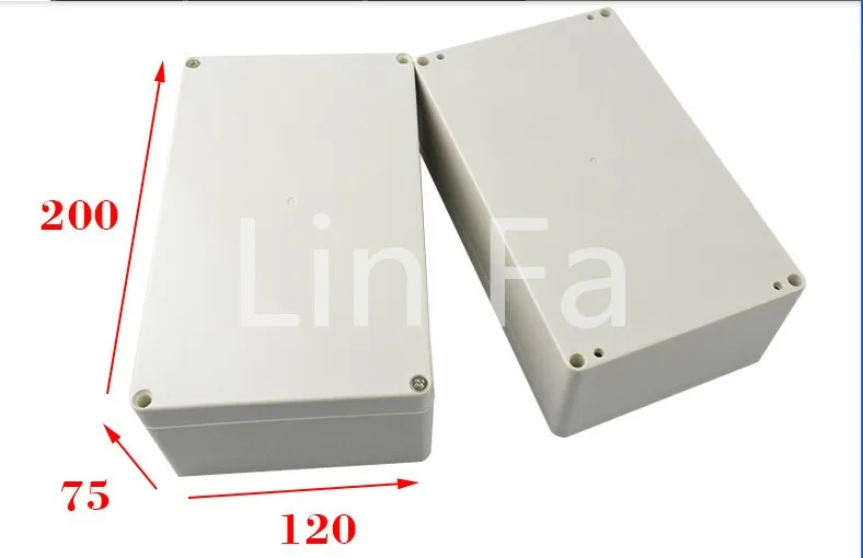 1 piece, abs plastic waterproof enclosure boxes 200*120*75mm hot selling electronics plastic enclosure boxes, 2015 new enclosure