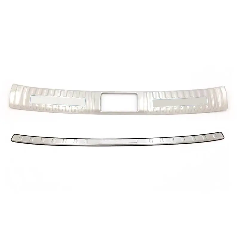 Car Accessories 2PCS Stainless Steel Inner & Outer Rear Bumper Protector Guard Plate Cover Trim For Hyundai Kona 2017-2022
