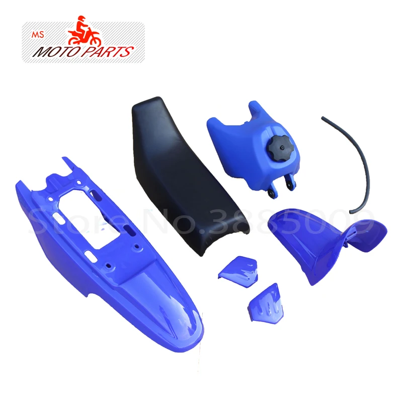 One set For  PW50 PY50 Plastic For Fender Body Seat Gas Tank Kit Blue White Black