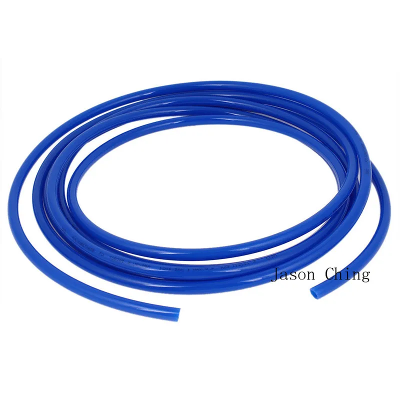 Mangueira pneumática do plutônio do tubo do poliuretano de 2 medidores para a cor azul 10mm (od) x6.5mm da pneumática (id)