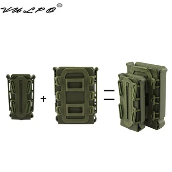 Bolsa táctica para revistas VULPO de 5,56mm y 7,62mm, bolsa Molle Mag para pistola de 9mm, bolsa Mag de carcasa blanda