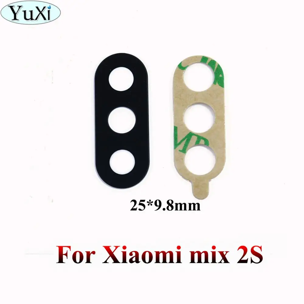 

YuXi For Xiaomi Mi MIX 2S Back Camera Glass Lens for Xiaomi Mi Mix2S Rear Camera Glass Lens with Glue Replacement Repair