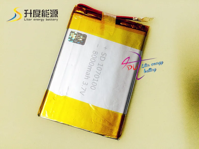 

5pcs SD 1070100 battery factory 8000mah 3.7v smart rechargeable battery/cell phone battery