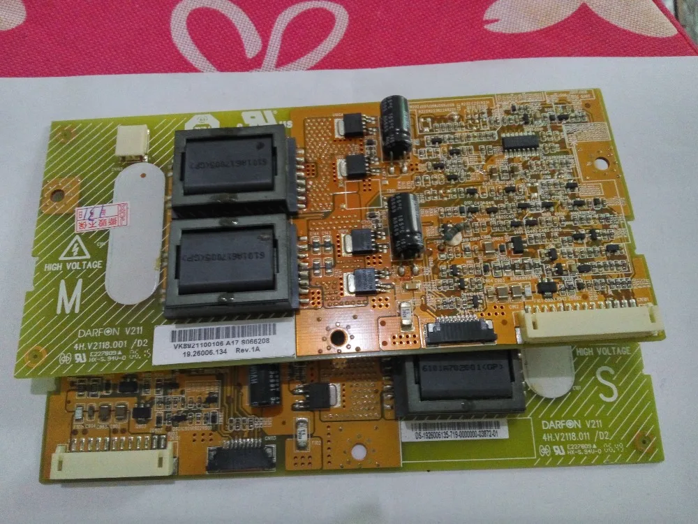 V211-001 4H.V2118.001/D2 4H.V2118.011/D2 connect with T-CON Board HIGH VOLTAGE board for / T315XW01 T-CON connect board