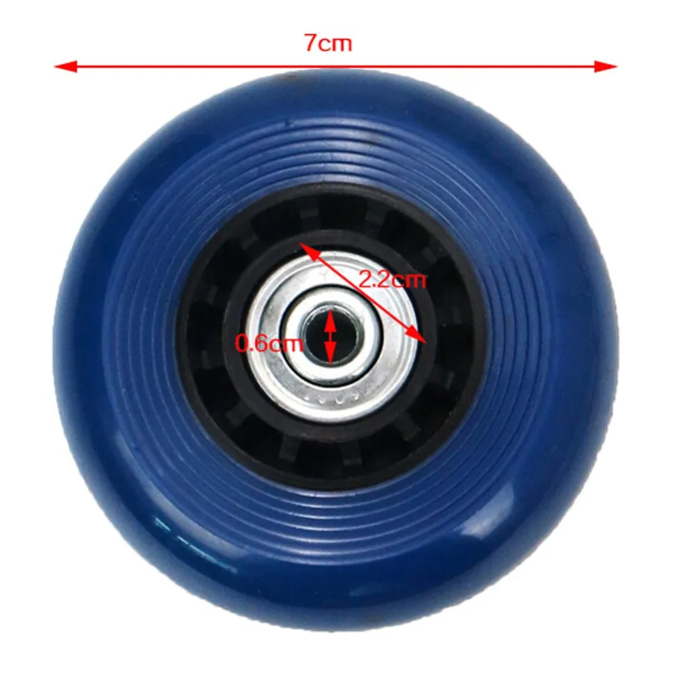 Black Travel Accessories Luggage Suitcase Replacement Wheels Axles Deluxe Repair OD 70 mm (Only black, blue out of stock)