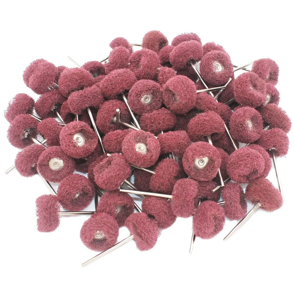 PHYHOO 80Pcs Fine Abrasive Wheel Brush for Dremel&foredom Rotary Tools 2.35mm/3.0mm