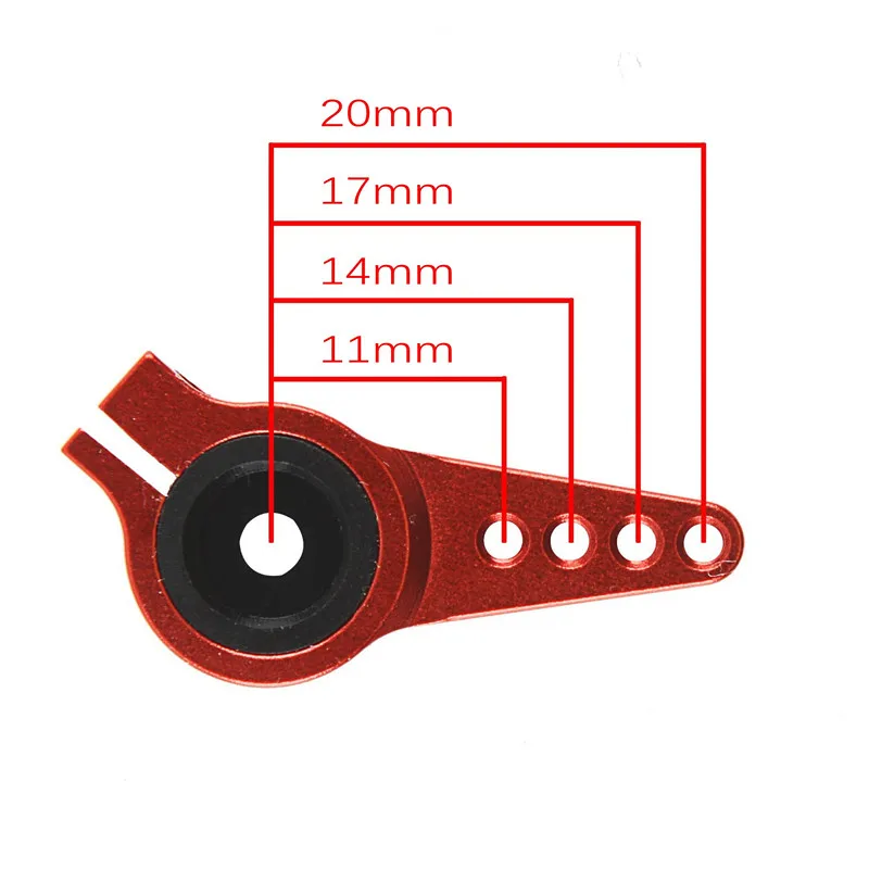 DIY 25T 6A robot model steering servos arm midpoint adjustable sweep protection standard metal steering arm for FUTABA KST