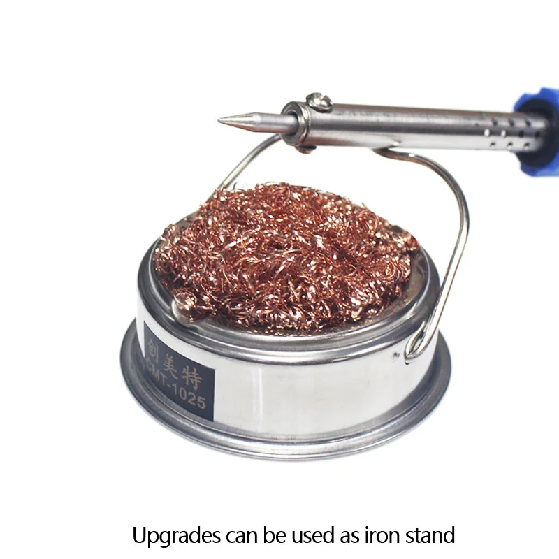 NOVFIX CMT-1025ลวดพร้อมขาตั้งเชื่อม Soldering Solder เหล็กเคล็ดลับทำความสะอาดผู้ถือหัวฉีดหัวฉีดทำความสะอาดหน่วยลูกสะอาด