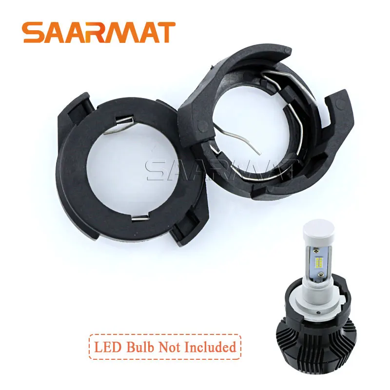 2x LED H7 Bulb Holders Adapters Base Headlight Headlamp Clip Retainer Conversion Kit For Ford KUGA For VW MAGOTAN