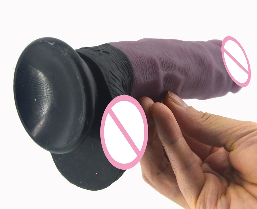 FAAK New Arrivals silicone golden Realistic Dildos Female Masturbation Suction Cup Penis Fake Lesbian Adult Erotic products