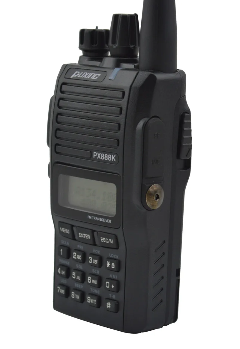 Imagem -03 - Preta Puxing Px888k Dupla Banda Profissional Transceptor fm Original Puxing px 888k 5w 128ch Walkie Talkie Cor