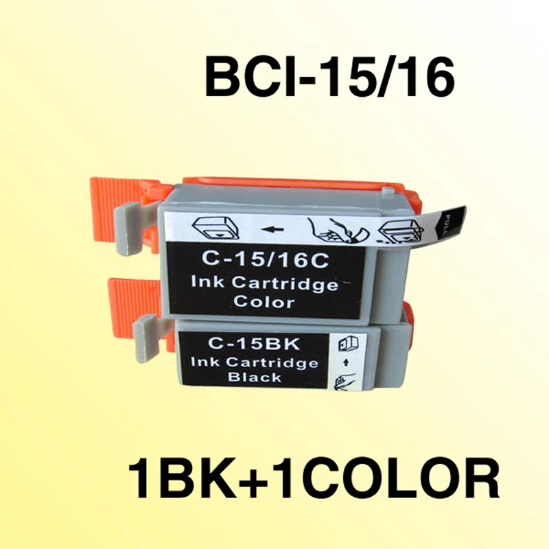 2x BCI-15/16-дюймовый сменный картридж для BCI15 BCI 15 BCI16 i70/i80/PIXMA iP90/PIXMA iP90V 100% гарантия качества