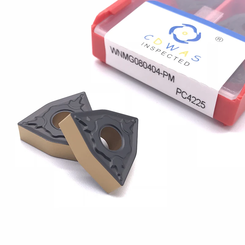 Ferramentas CNC Lathe Cutter, Ferramenta de torneamento externo, Inserções de metal duro para aço, alta qualidade, WNMG080404 WNMG080408 WNMG080412 PM PC4225