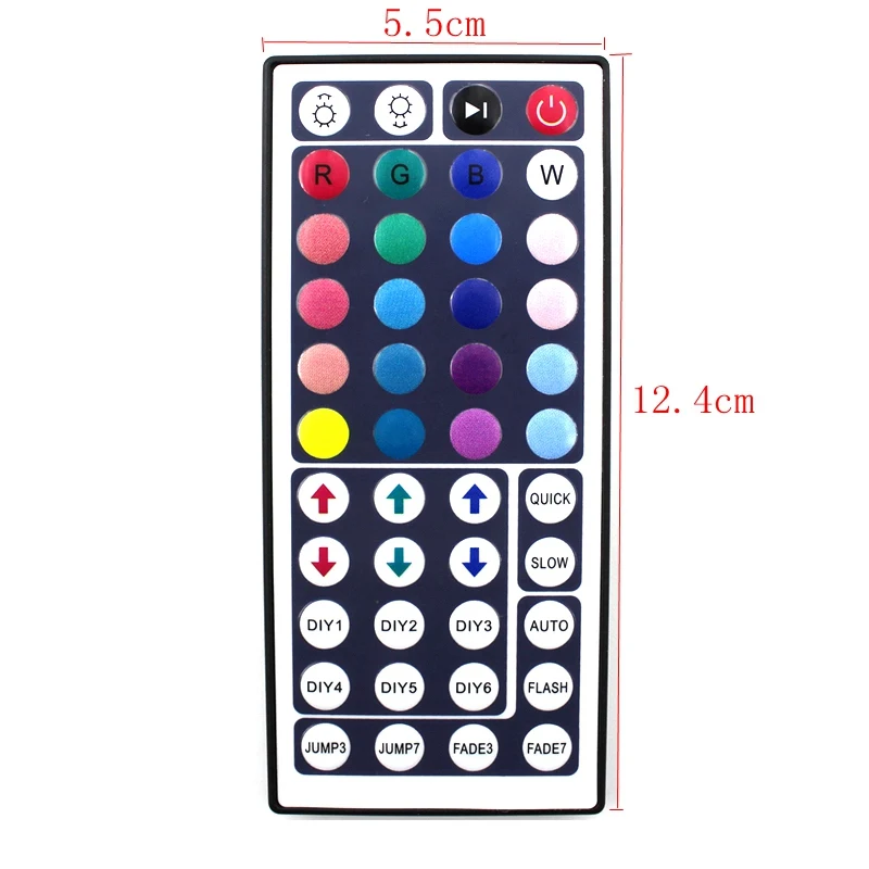 DC12V 6A 72W IR RGB LED Controller 44 Keys LED Driver Remote Dimmer For LED Strip RGB SMD 2835 3528 5050 3014 5630