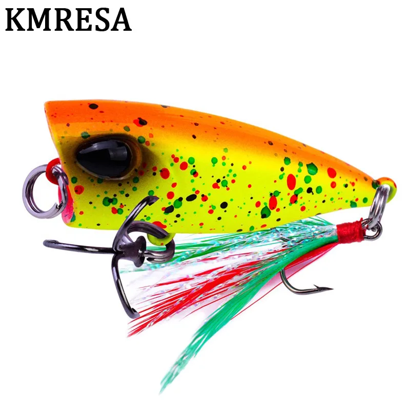 4.3cm/4g mini popper lure trout lures ultralight fishing lure topwater bait finesse Crankbait Wobbler Minnow  Isca Poper Pesca