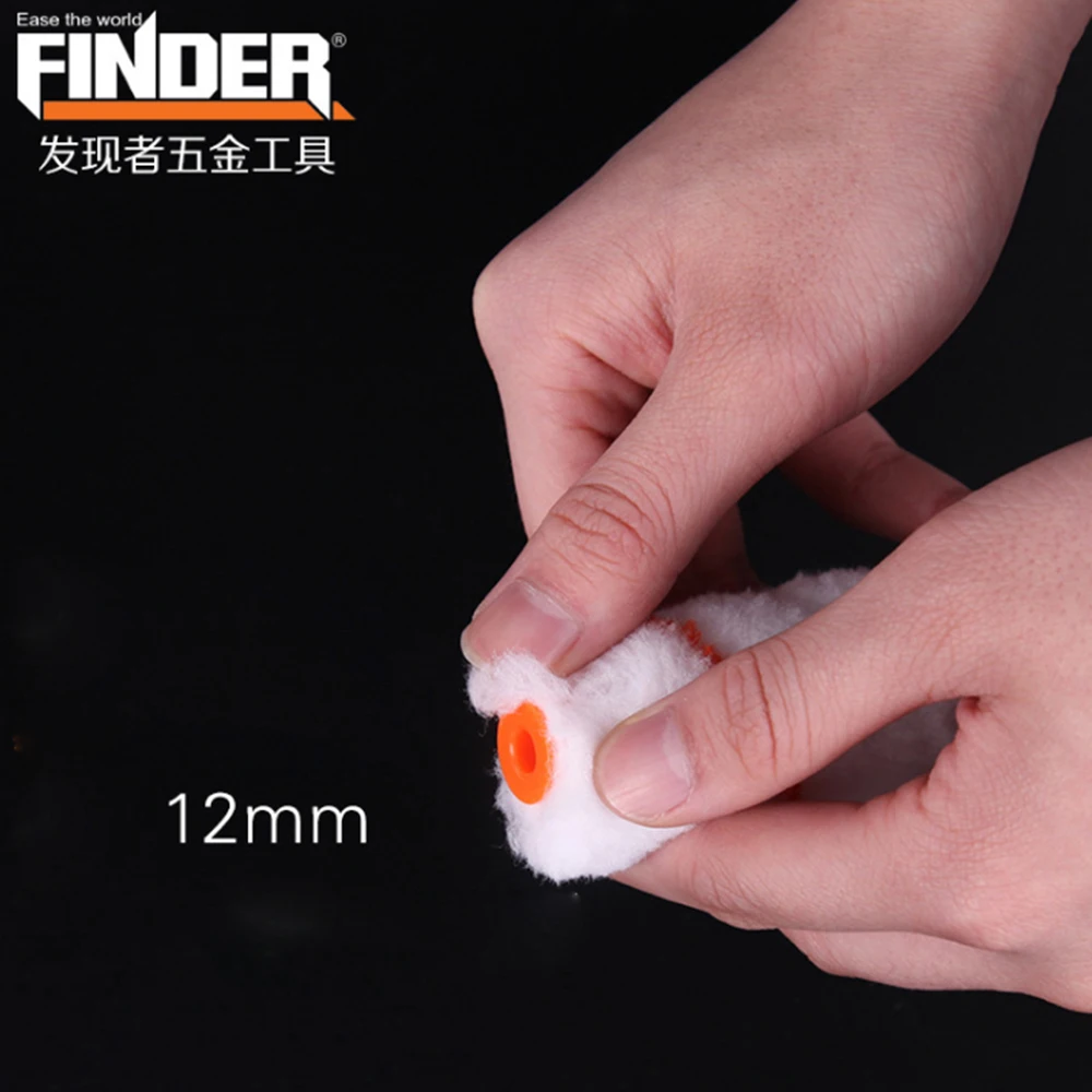 FINDER 4''10PCS Paint Roller Brush Multifunction Paint Runner Pro Wall Painting Tools Paint Roller Set for Wall Decoration