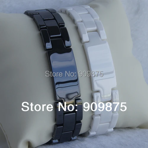 white  men/women classic hi tech scratch proof magnetic ceramic bracelets bangle 1pc