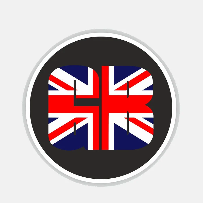 YJZT 11CM*11CM Round GB Great Britain United Kingdom Motorcycle Car Sticker Accessories 6-2756