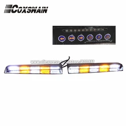 High brightness LED dash lights, LED visor light, LED interior lightbar emergency warning light, LED windshield light