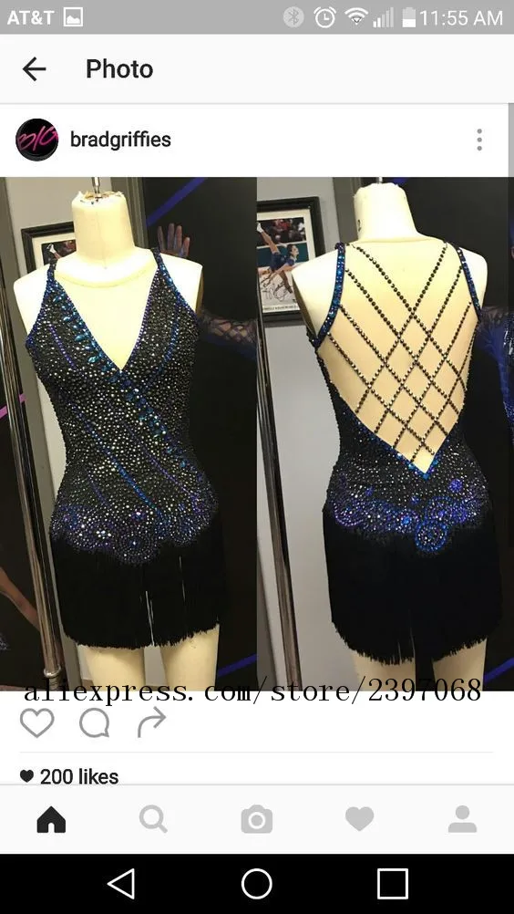 

ice skating dresses black women competition ice skating dresses custom spandex crystals kids ice clothes free shipping B21