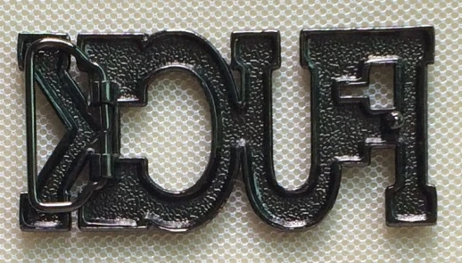 The letter Belt Buckle with pewter finish SW-BY186 suitable for 4cm wideth belt with continous stock