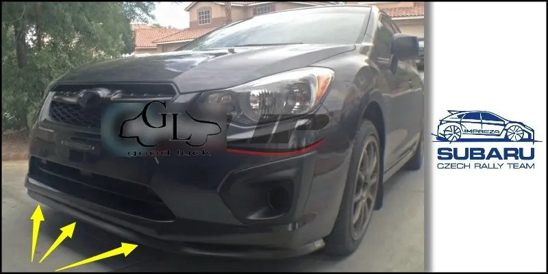 Bumper Lip Deflector Lips For Subaru Traviq Front Spoiler Skirt For TopGear Fans to Car Tuning View / Body Kit / Strip