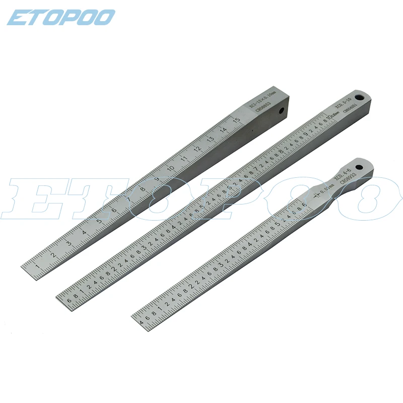 1-15mm 0.5-10mm 0.4-6mm Wedge Feeler Gauge Crack Flatness Layout Insert Wedge Gauge Welding Taper Measure Tool Caliper