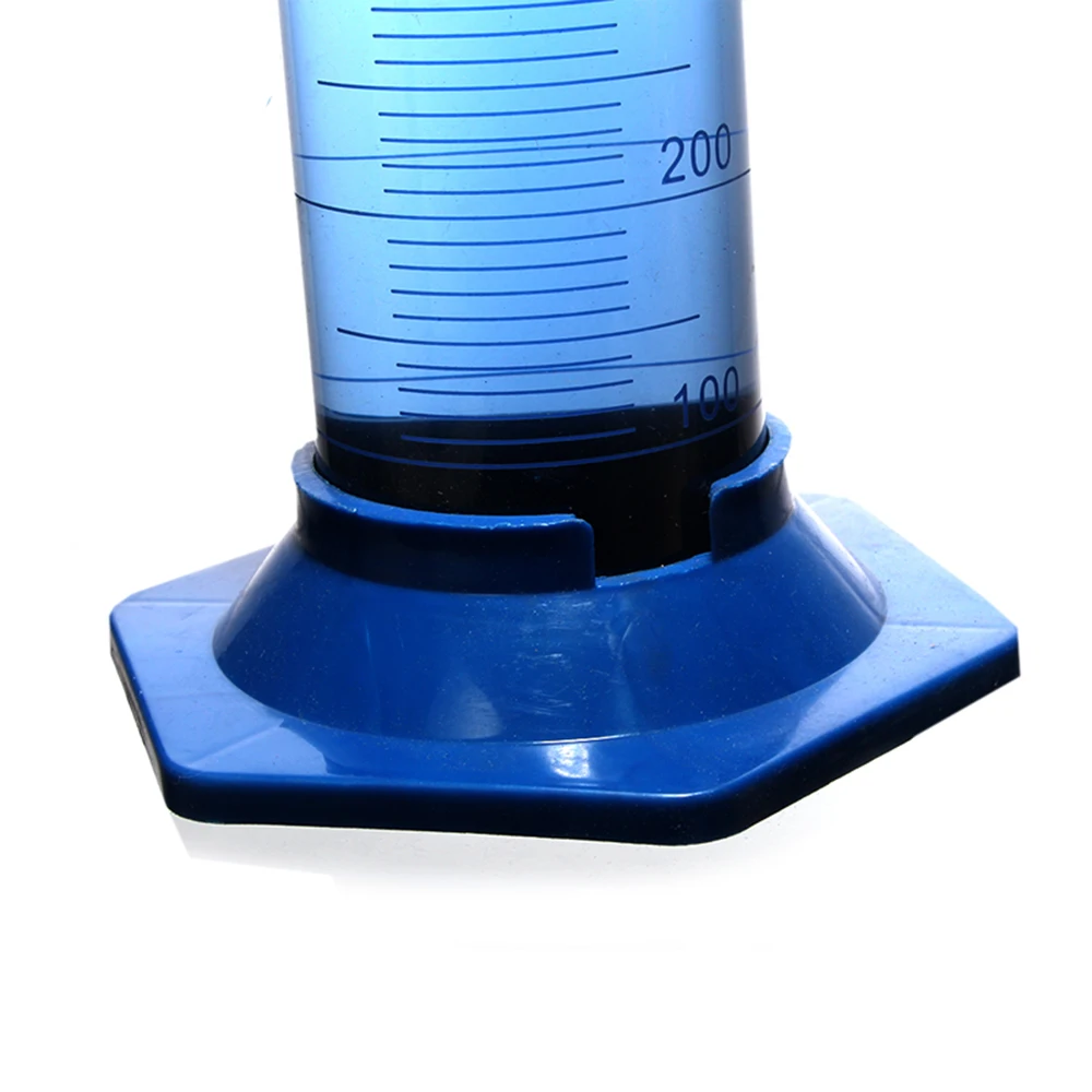 1Pc 1000mL Measuring Cylinder with Spout and Graduation with Plastic Heagon Base Laboratory Chemistry Equipment