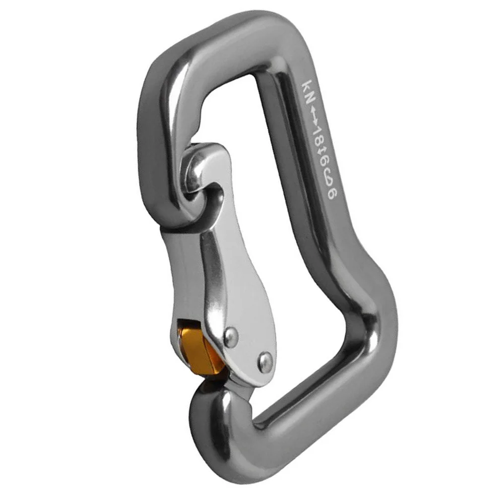 Aluminum Alloy Paragliding Paraglider Carabiner Press Auto Locking Paragliding Rectangular Reserve Parachute Buckle Hook