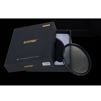 ZOMEI ABS Slim Adjustable Filtro Neutral Density ND2-400 Filter For DSLR Camera Lens No X Pattern In The Middle Of The Picture