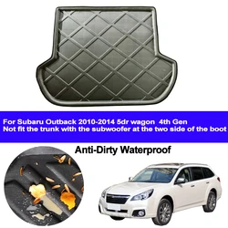 Car Rear Boot Cargo Liner Trunk Floor Carpets Tray Mats Pad Carpet For Subaru Outback 2010 2011 2012 2013 2014 5dr wagon 4th Gen