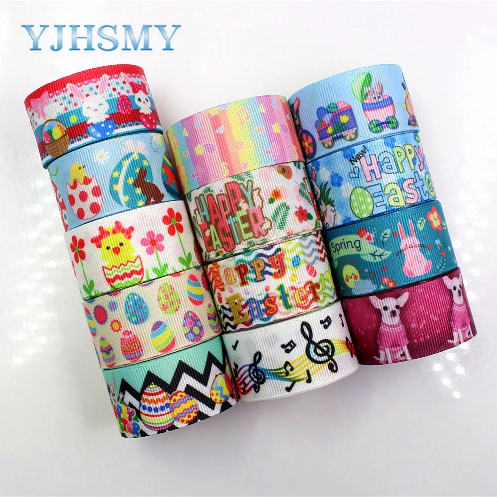 YJHSMY,D-171227-520,25 mm 5 Yards Cartoon Printed grosgrain ribbon,clothing accessories Webbing, DIY handmade materials