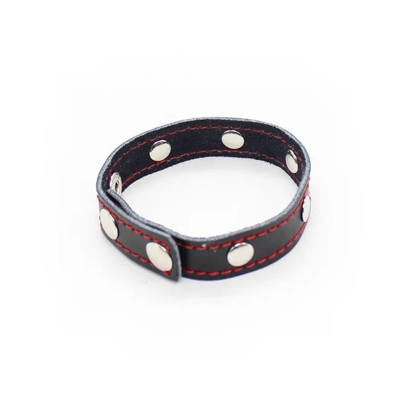 PU Belt Fasten Cock Ring Delay Ejaculation Penis Rings male Sperm Time Delay ejaculation Penis LASTING Sex Toys Products For Men