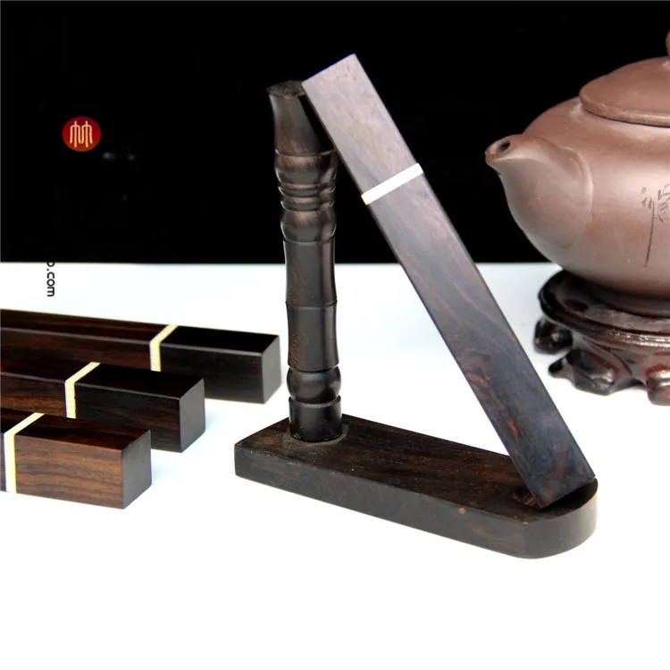 Woodiness fragrance tube ebony joss stick short tube set by huang (incense tube lie incense aloes sandalwood cylinder pipe