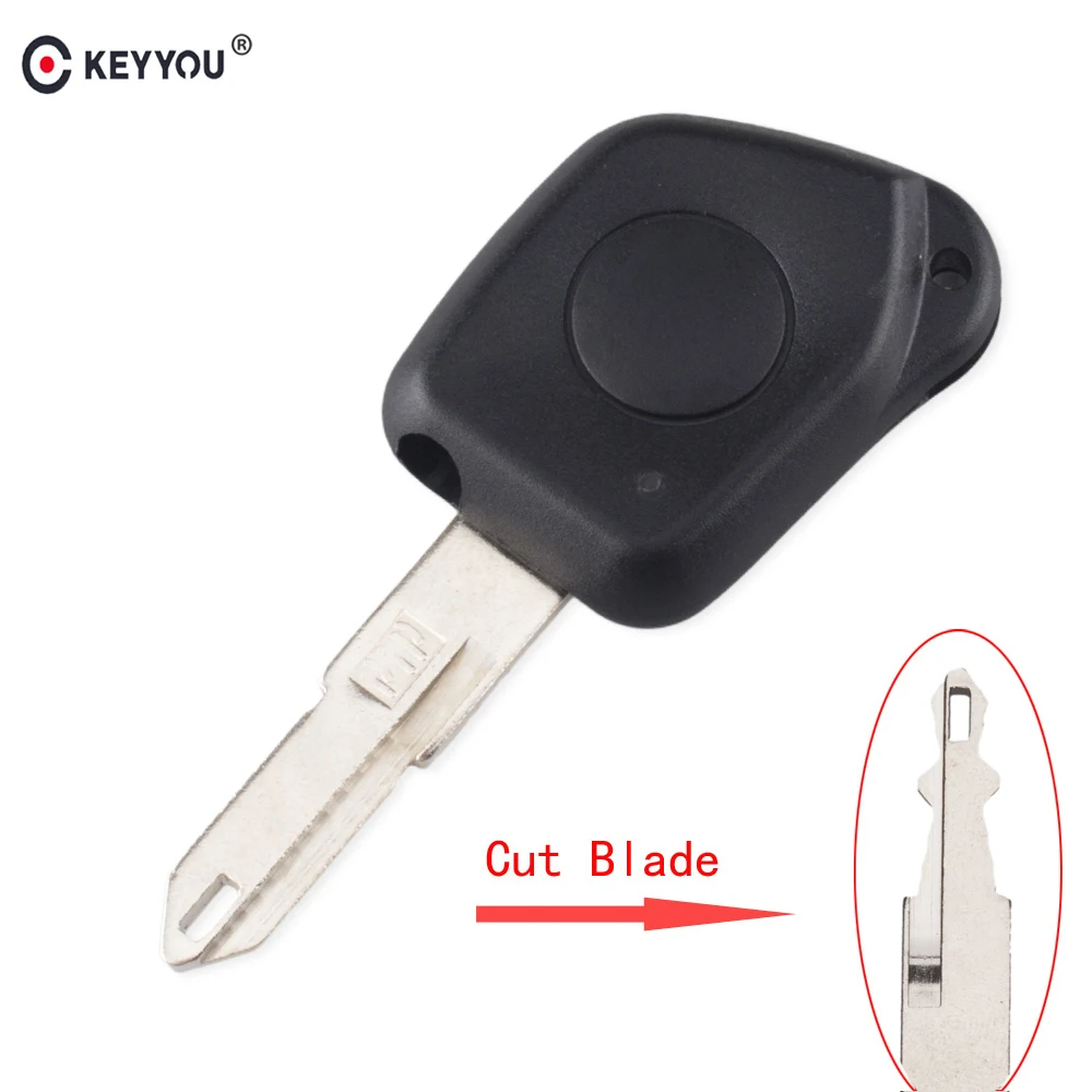 

KEYYOU Remote 1 Buttons Car Key Shell For Peugeot 106 205 206 306 405 406 New Replacement Auto Key Fob Case Cover