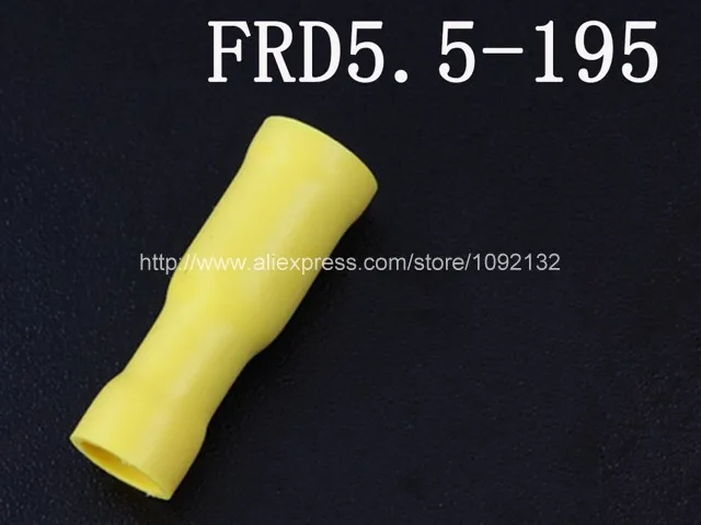 

100pcs 12-10AWG Yellow Vinyl Insulated Terminals Female For Power Equipment