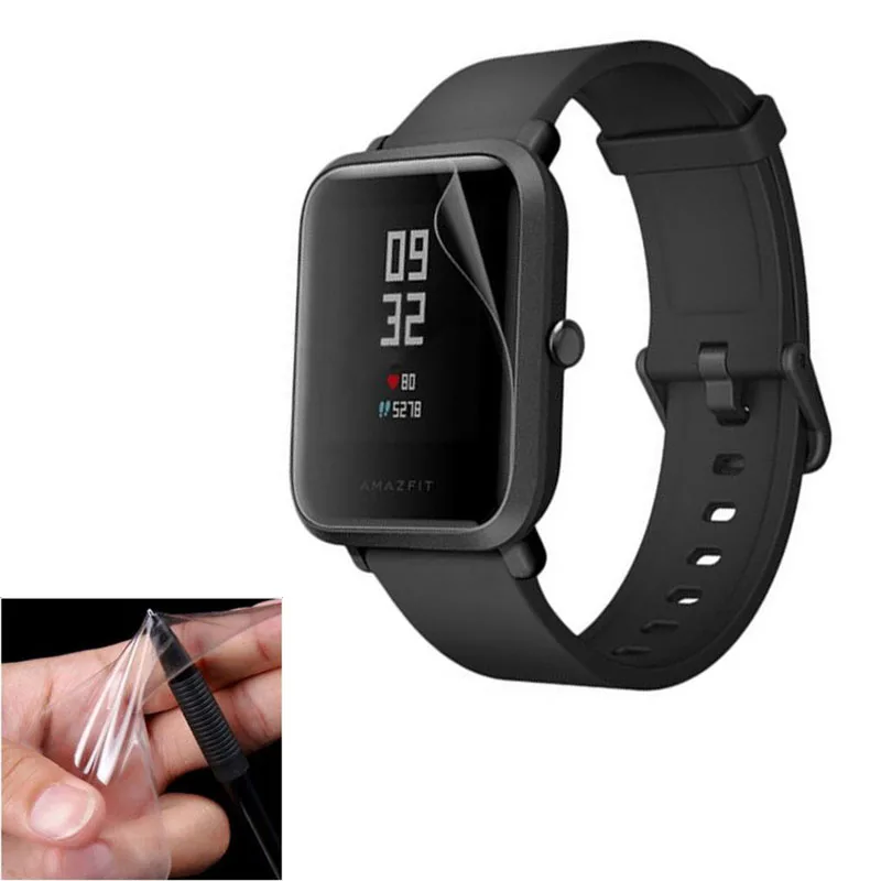 Película protectora transparente de TPU suave para reloj inteligente, Protector de pantalla completa para Xiaomi Huami Amazfit BIP/ Bip Lite/ Bip S, 2 uds.