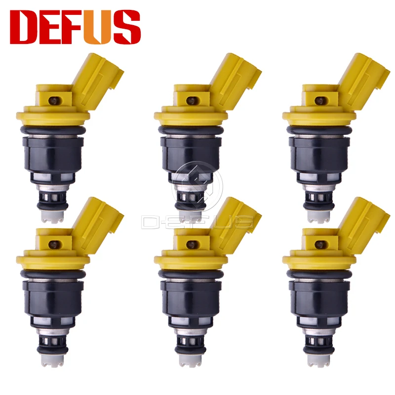 6x High Flow 555cc Fuel Injector 16600-RR543 Nismo Side Feed For Nissan 300ZX Z32 RB25DET VG30DETT SR20DET KA24 Nozzle Injection