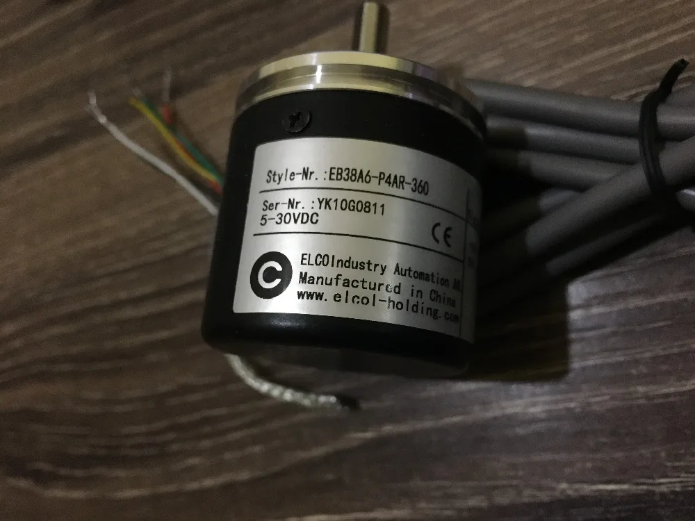 

ELCO original authentic rotary encoder EB38A6-P4AR-360 Solid Shaft Encoder 5-30VDC