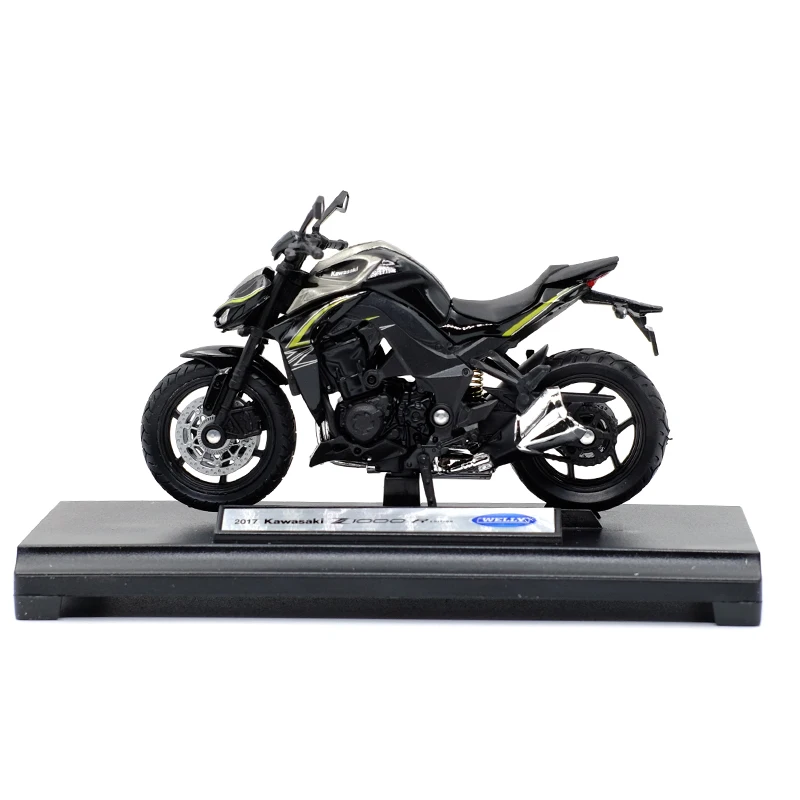 Welly 1:18 Kawwasaki Z1000 Alloy Diecast Motorcycle Model Workable