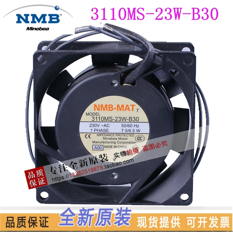 

NEW NMB-MAT NMB 3110MS-23W-B30 8025 230V UPS silence cooling fan