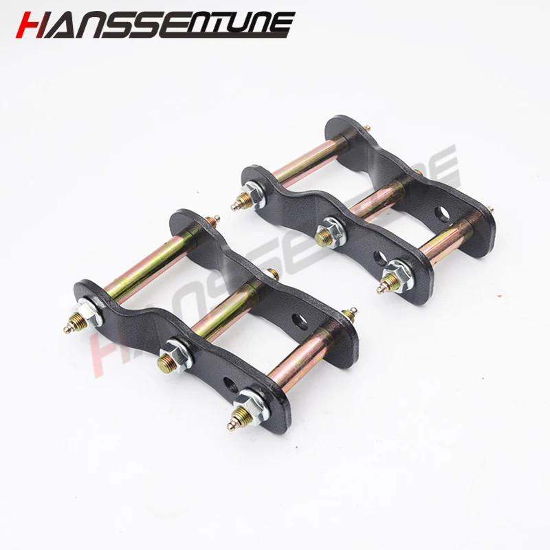 

4x4 Accessories HANSSENTUNE steel Double shackle Rear Greasable Shackles Kits 2" Lift Kits for Hilux VIGO 05-15