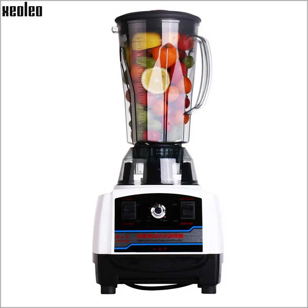 Xeoleo 2.5HP BPA Free Commercial Blender Mixer 2L Heavy Duty Blender 1900W High Power Food Processor Ice Smoothie Bar Blender